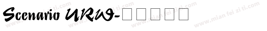 Scenario URW字体转换